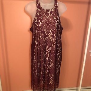 Express Burgundy Shift Dress New w/ Tags Sz Medium
